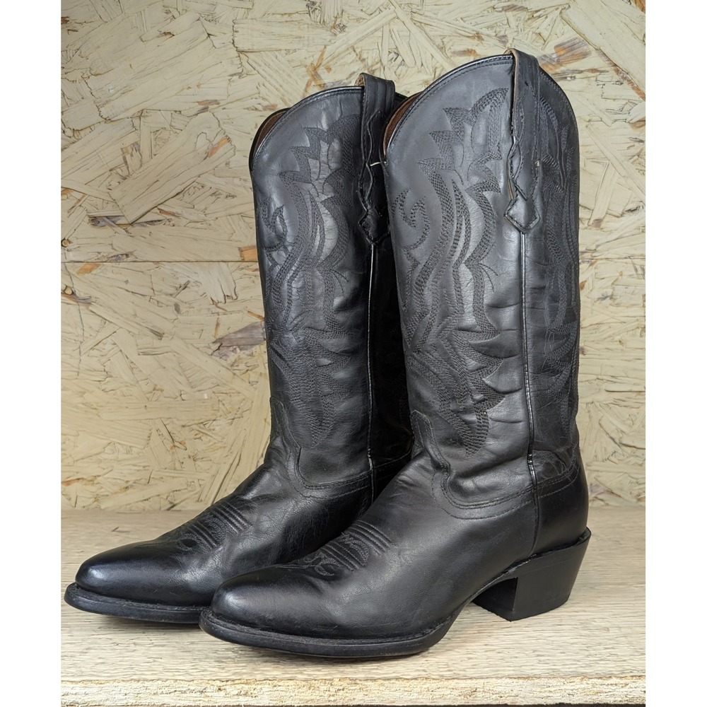 Shyanne Womens BSWSP22L10 Western Cowgirl Black Leather Boots Size 6B